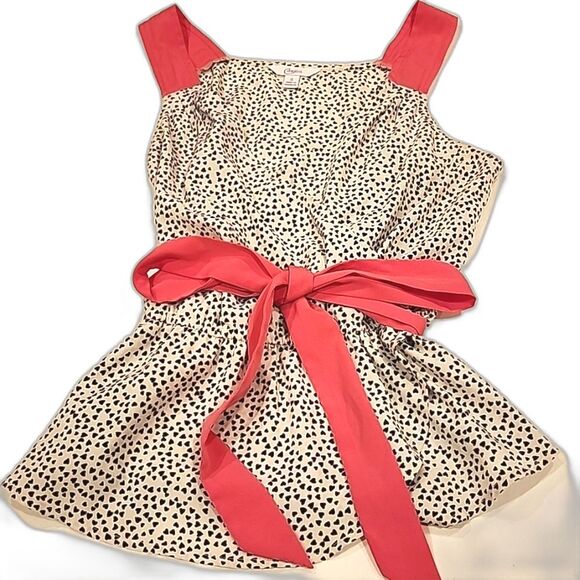 Candies Hearts Tank Top Sz Small Bow Waist Vtg Inspired Y2k Retro Fairy Parisian - Picture 1 of 8